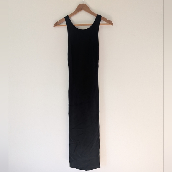 Theory Black Ottoman Midi Dress - Picture 3 of 7